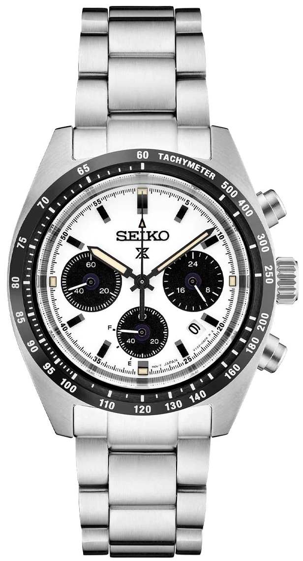 Seiko Herrklocka SSC813P1 Prospex Speedtimer Vit/Stål Ø39 mm - Seiko