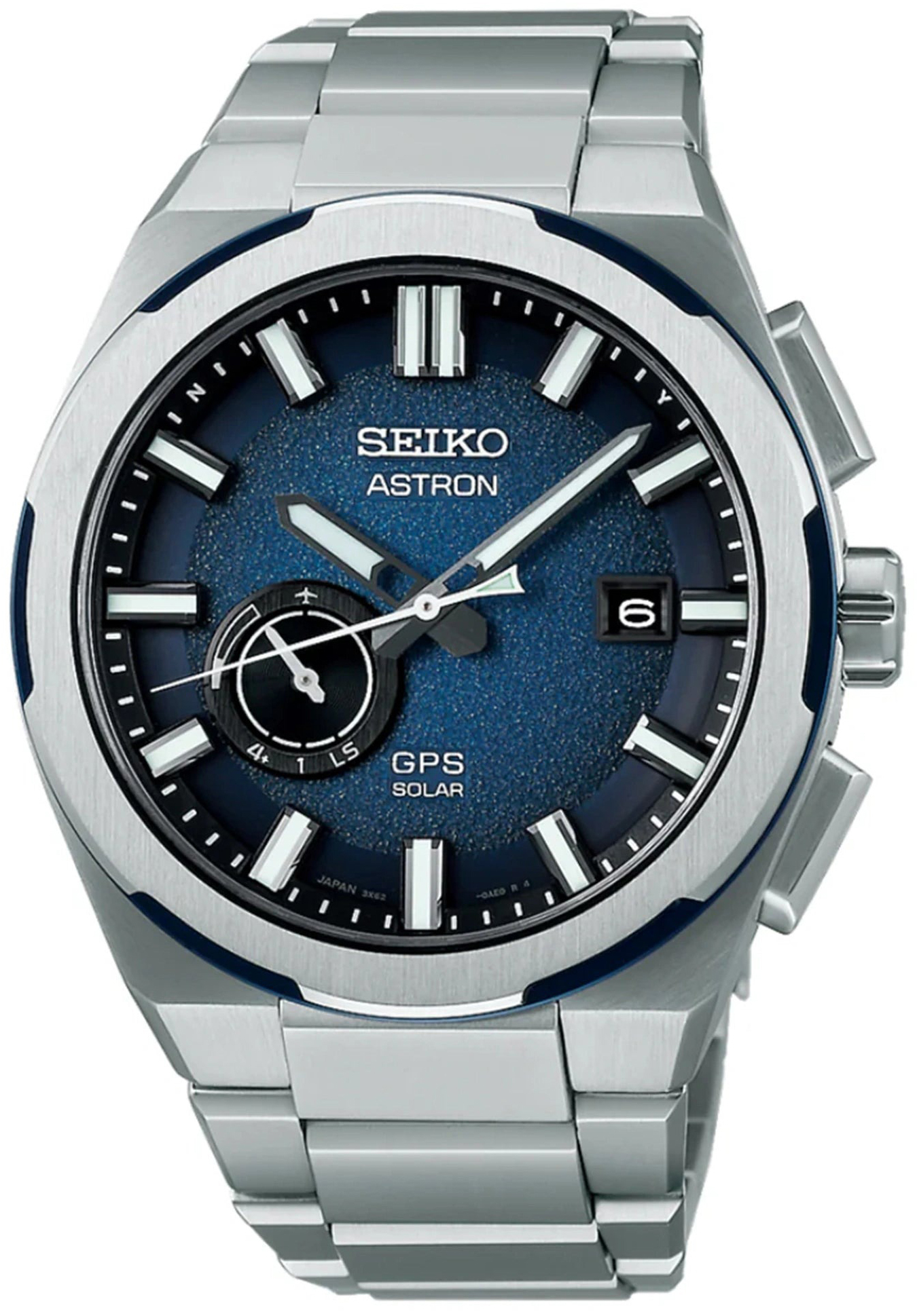 Seiko Herrklocka SSJ023J1 Astron Blå/Titan Ø42 mm - Seiko
