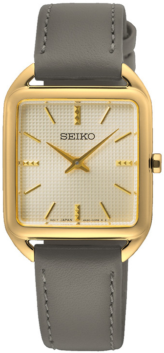 Seiko Damklocka SWR090P1 Classic Beige/Läder - Seiko