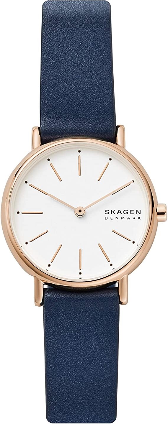 Skagen Damklocka SKW2838 Signatur Vit/Läder Ø30 mm - Skagen