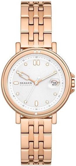 Skagen Damklocka SKW3136 Signatur Silverfärgad/Roséguldstonat stål - Skagen