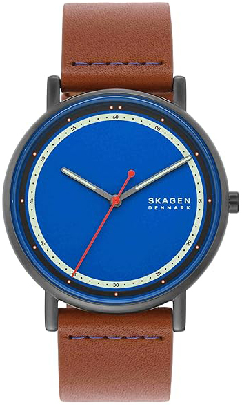 Skagen Herrklocka SKW6899 Signatur Blå/Läder Ø40 mm - Skagen
