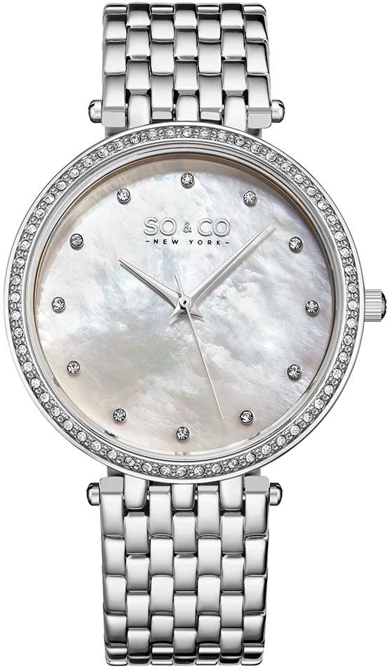 So & Co New York Damklocka 5334.1 Madison Silverfärgad/Stål - So & Co New York