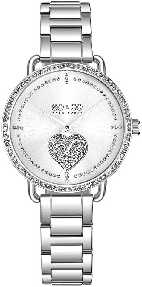 So & Co New York Damklocka 5524.1 Madison Silverfärgad/Stål - So & Co New York