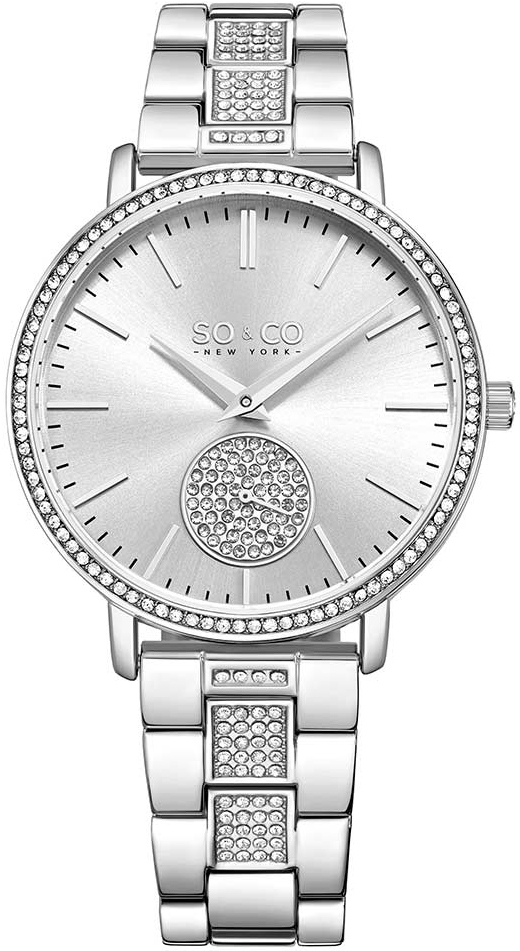 So & Co New York Damklocka 5525.1 Madison Silverfärgad/Stål - So & Co New York