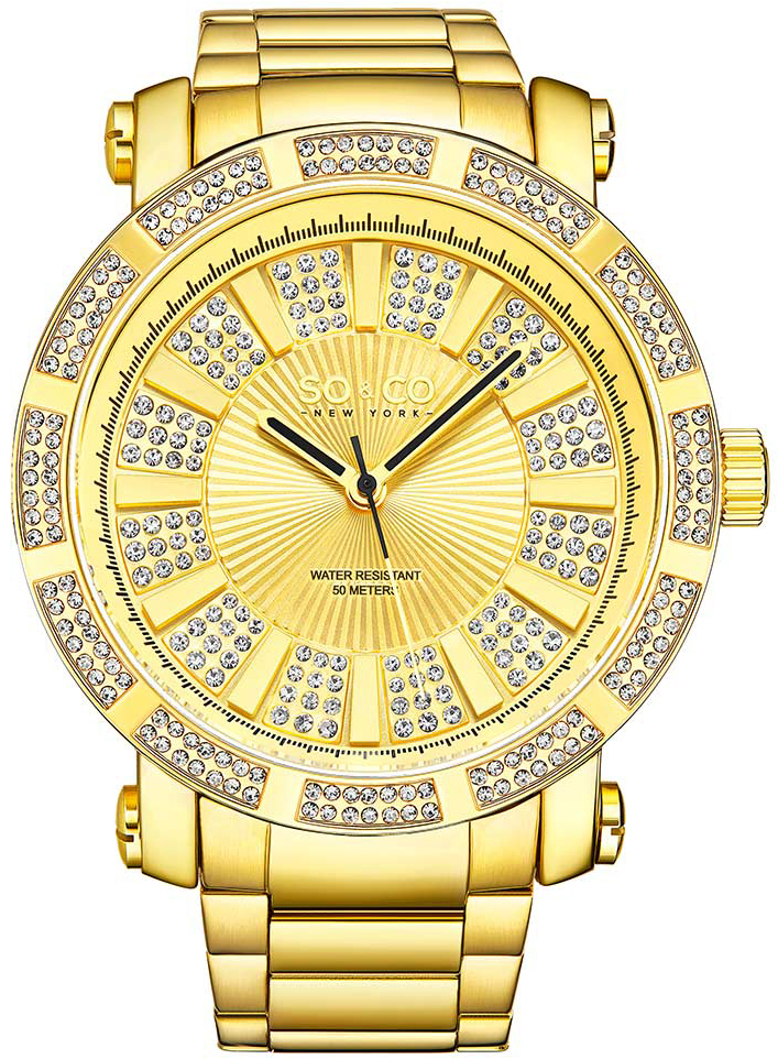 So & Co New York Herrklocka 5563.3 Madison Guld/Gulguldtonat