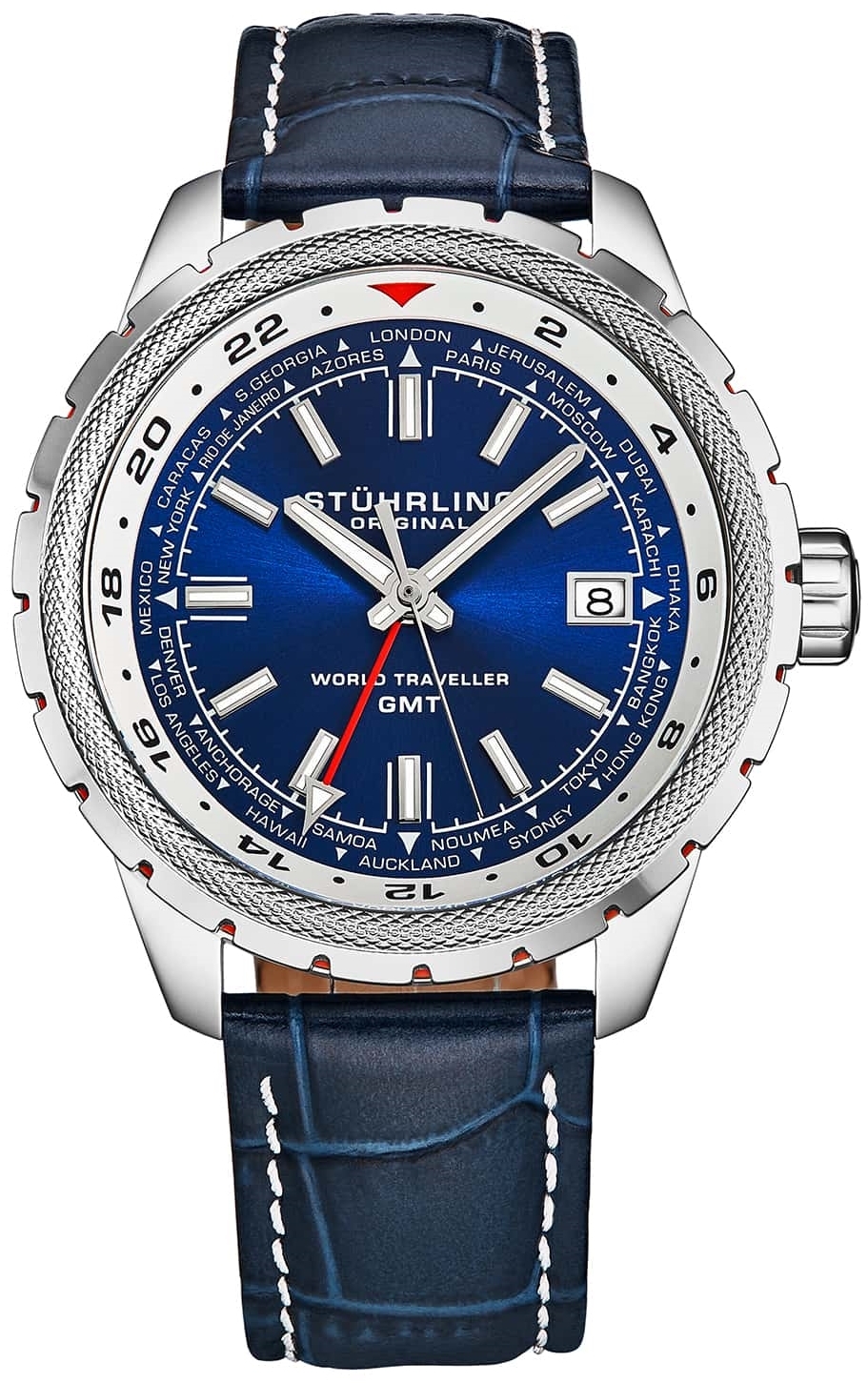 Stührling Original Herrklocka 1014.02 Aviator Global Voyager - Stührling Original