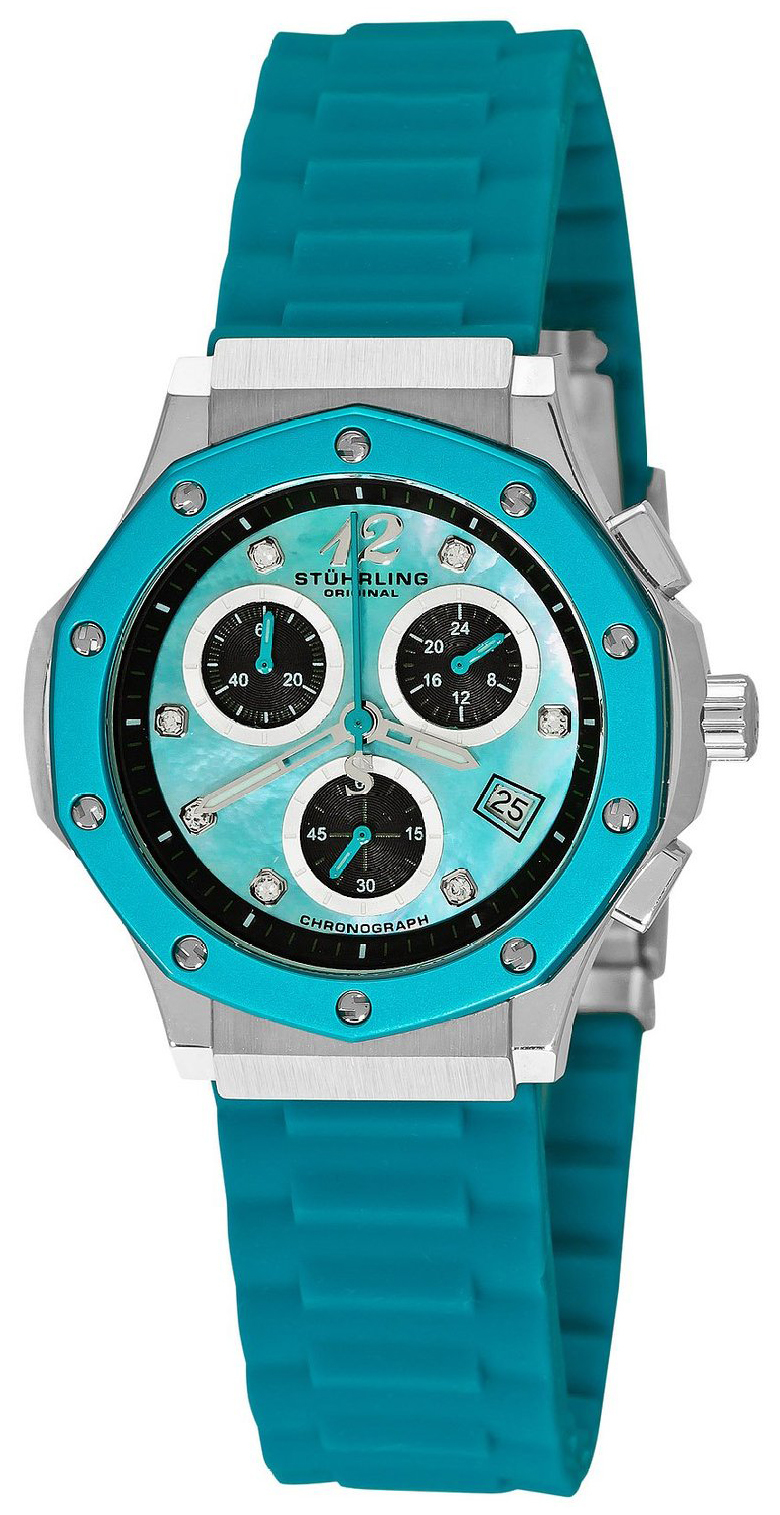 Stührling Original Damklocka 180R.1116II93 Blå/Gummi Ø37.5 mm - Stührling Original