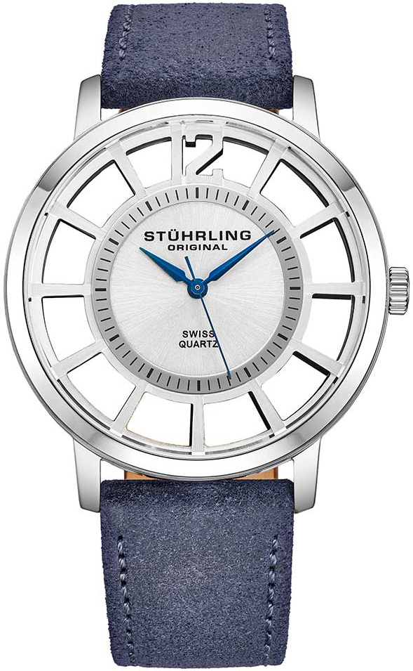 Stührling Original Herrklocka 388S2.01 Classic Silverfärgad/Läder - Stührling Original