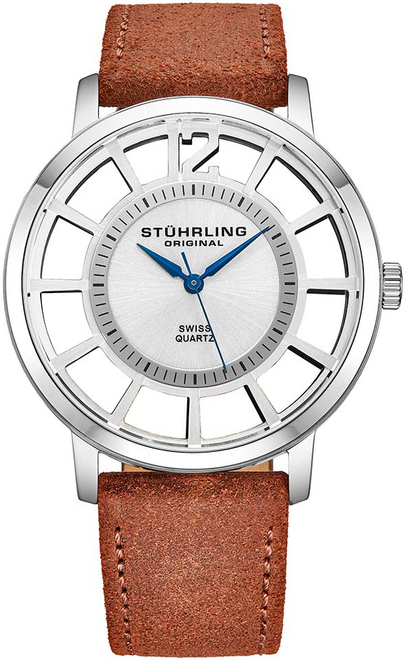 Stührling Original Herrklocka 388S2.03 Classic Silverfärgad/Läder - Stührling Original