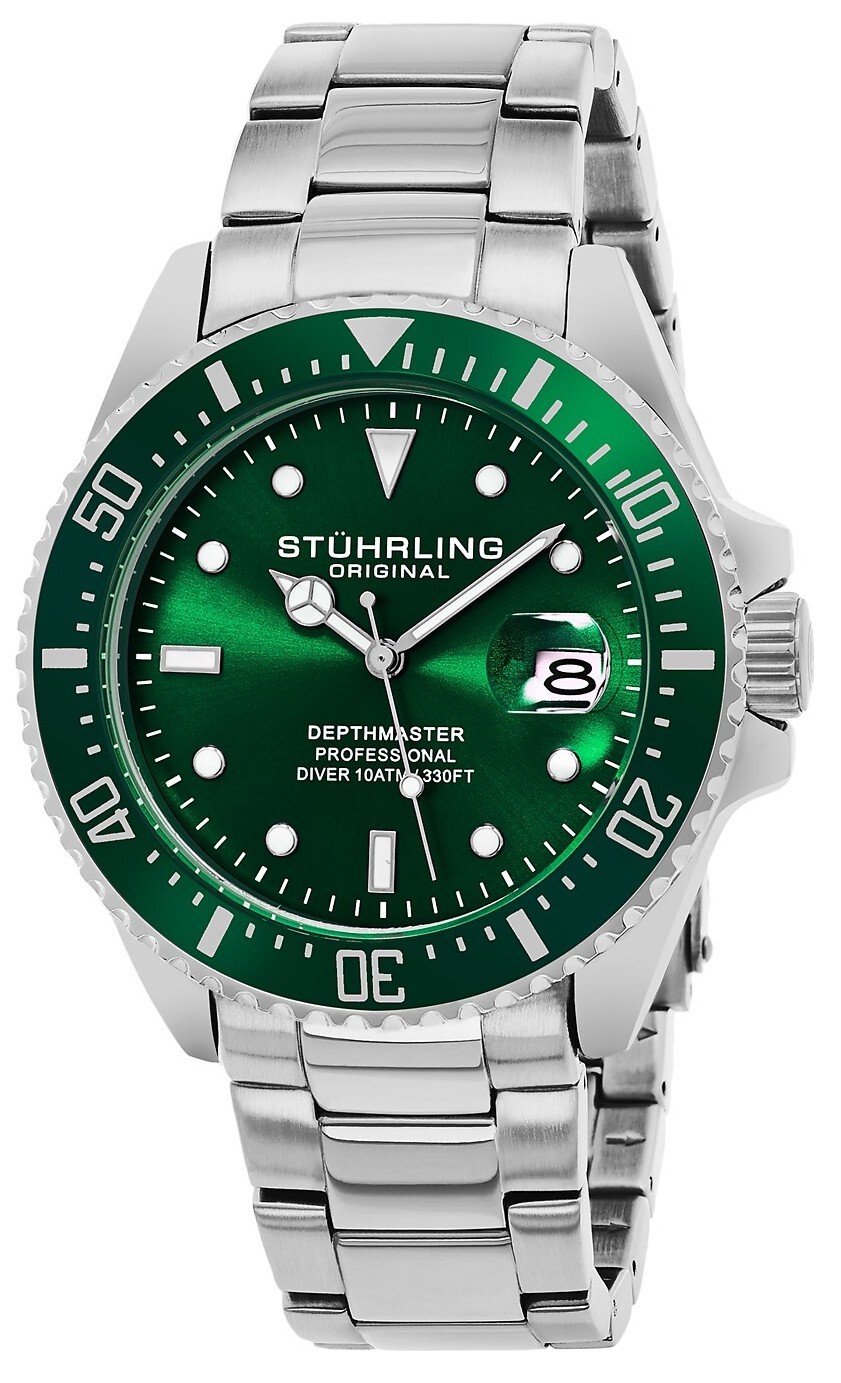 Stührling Original 99999 Herrklocka 3950.3 Svart/Stål Ø44 mm - Stührling Original