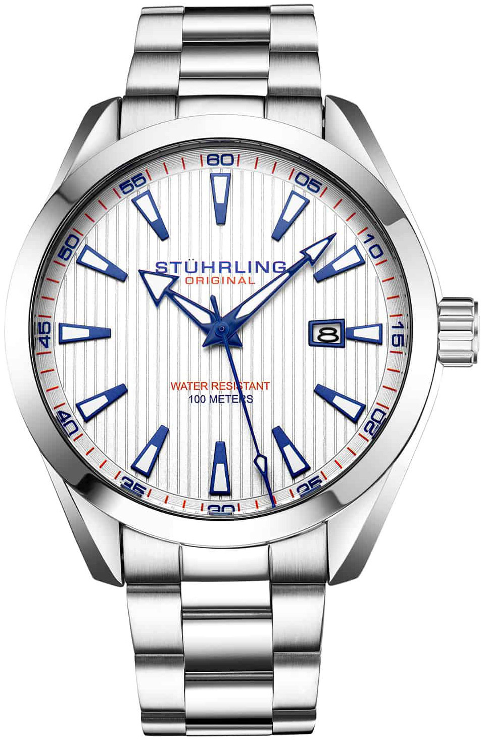 Stührling Original Herrklocka 3953.3 Symphony Silverfärgad/Stål - Stührling Original