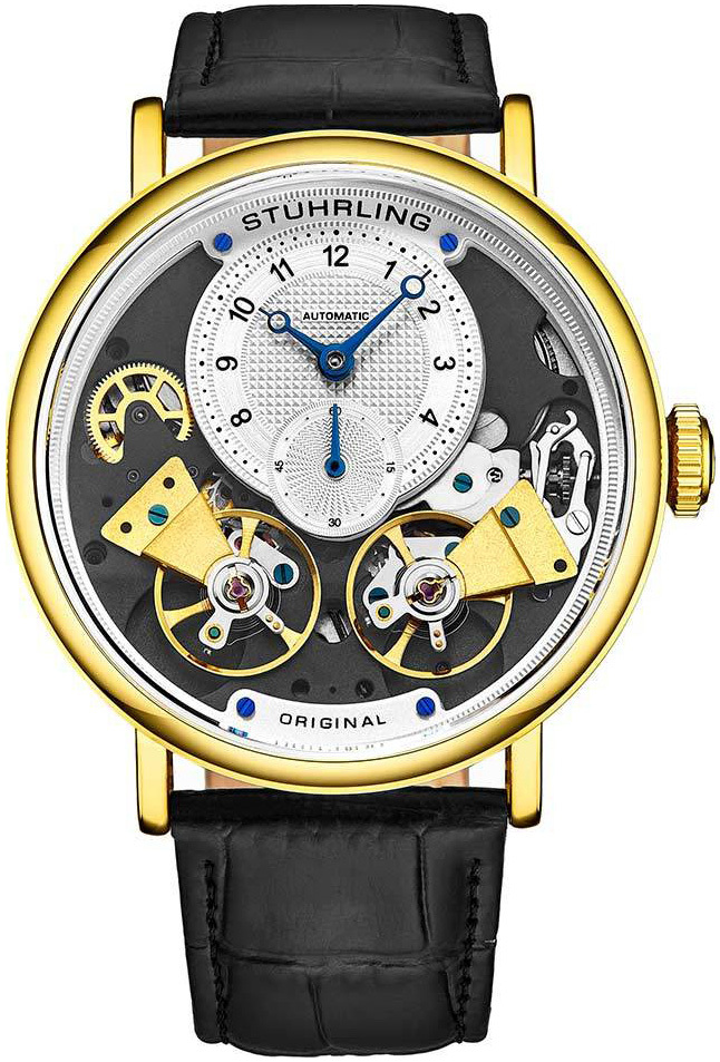 Stührling Original Herrklocka 3981.3 Legacy Silverfärgad/Läder - Stührling Original