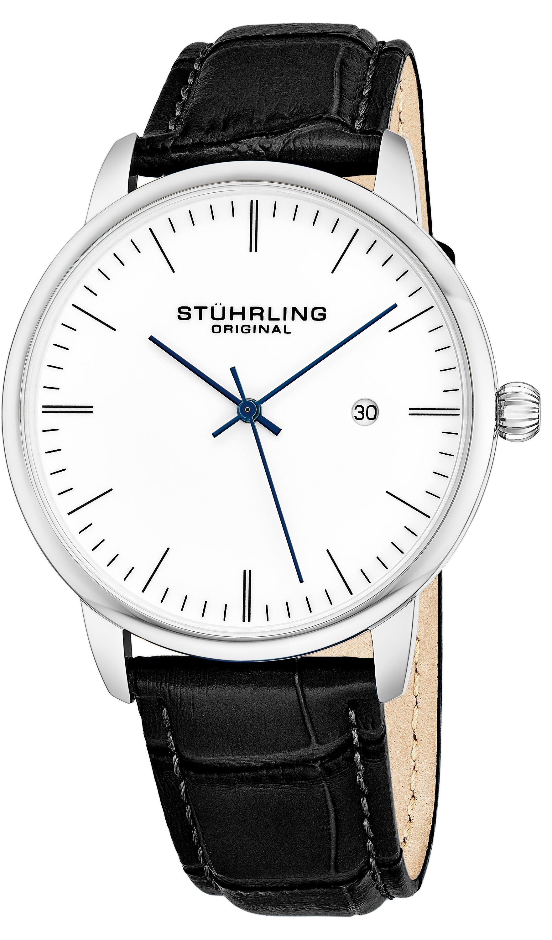 Stührling Original Herrklocka 3997.1 Vit/Läder Ø40 mm - Stührling Original