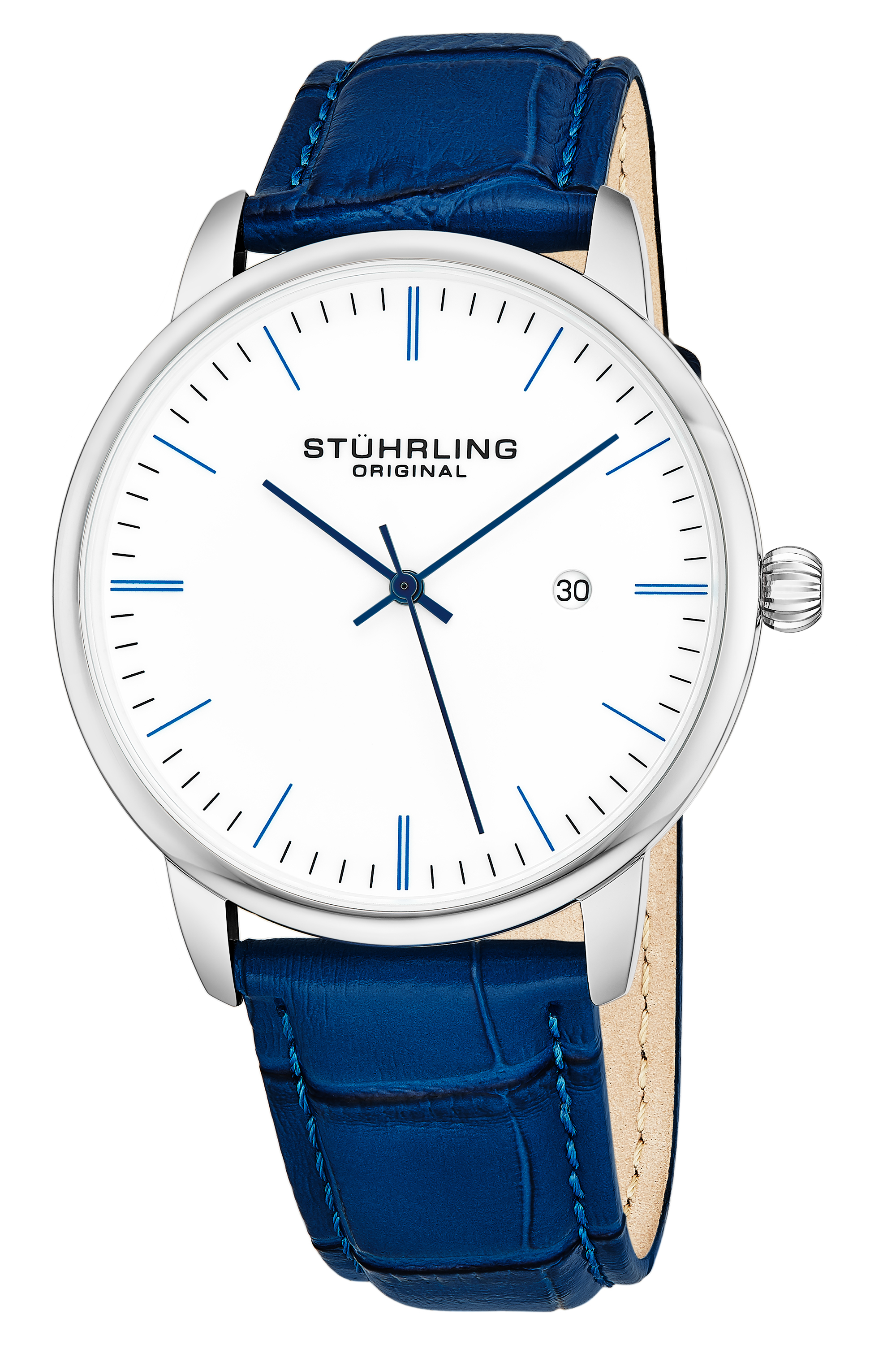 Stührling Original Herrklocka 3997.3 Blå/Läder Ø38 mm - Stührling Original
