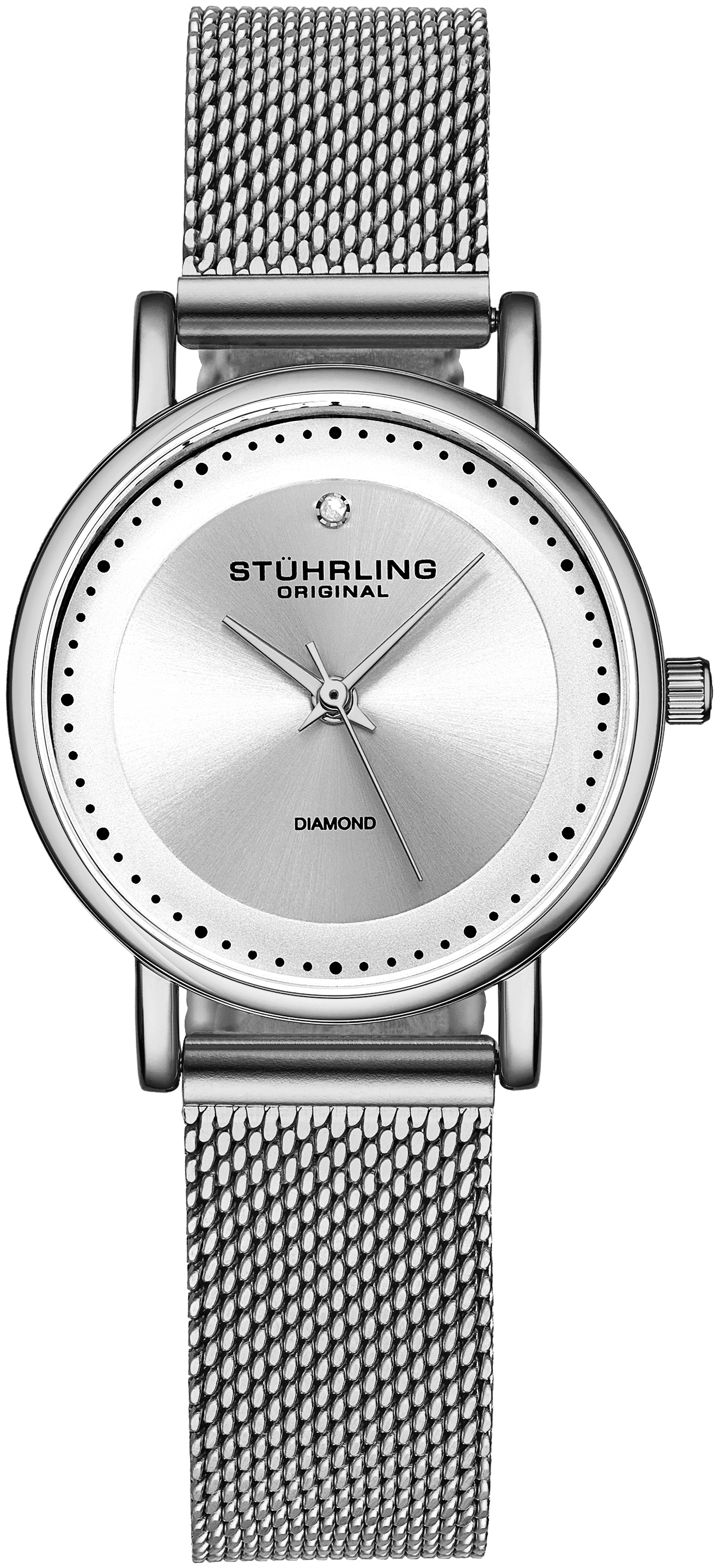 Stührling Original Damklocka 4005.5 Diamond Silverfärgad/Stål Ø29 - Stührling Original