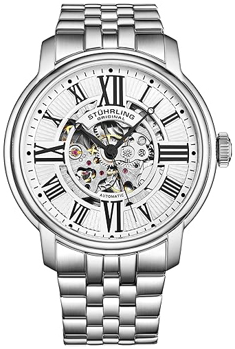 Stührling Original Herrklocka 4031.1 Atrium Silverfärgad/Stål Ø42