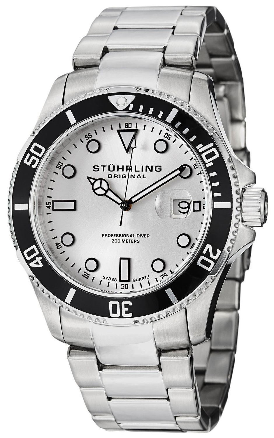 Stührling Original Herrklocka 417.01 Silverfärgad/Stål Ø44 mm - Stührling Original