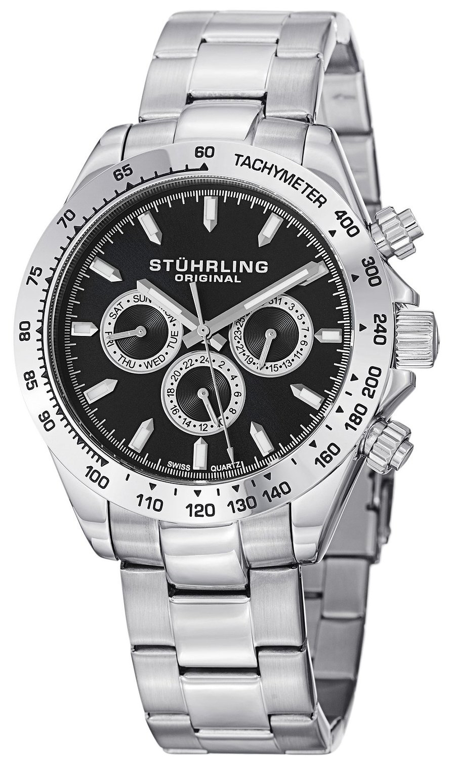 Stührling Original Herrklocka 564.02 Svart/Stål Ø42 mm - Stührling Original