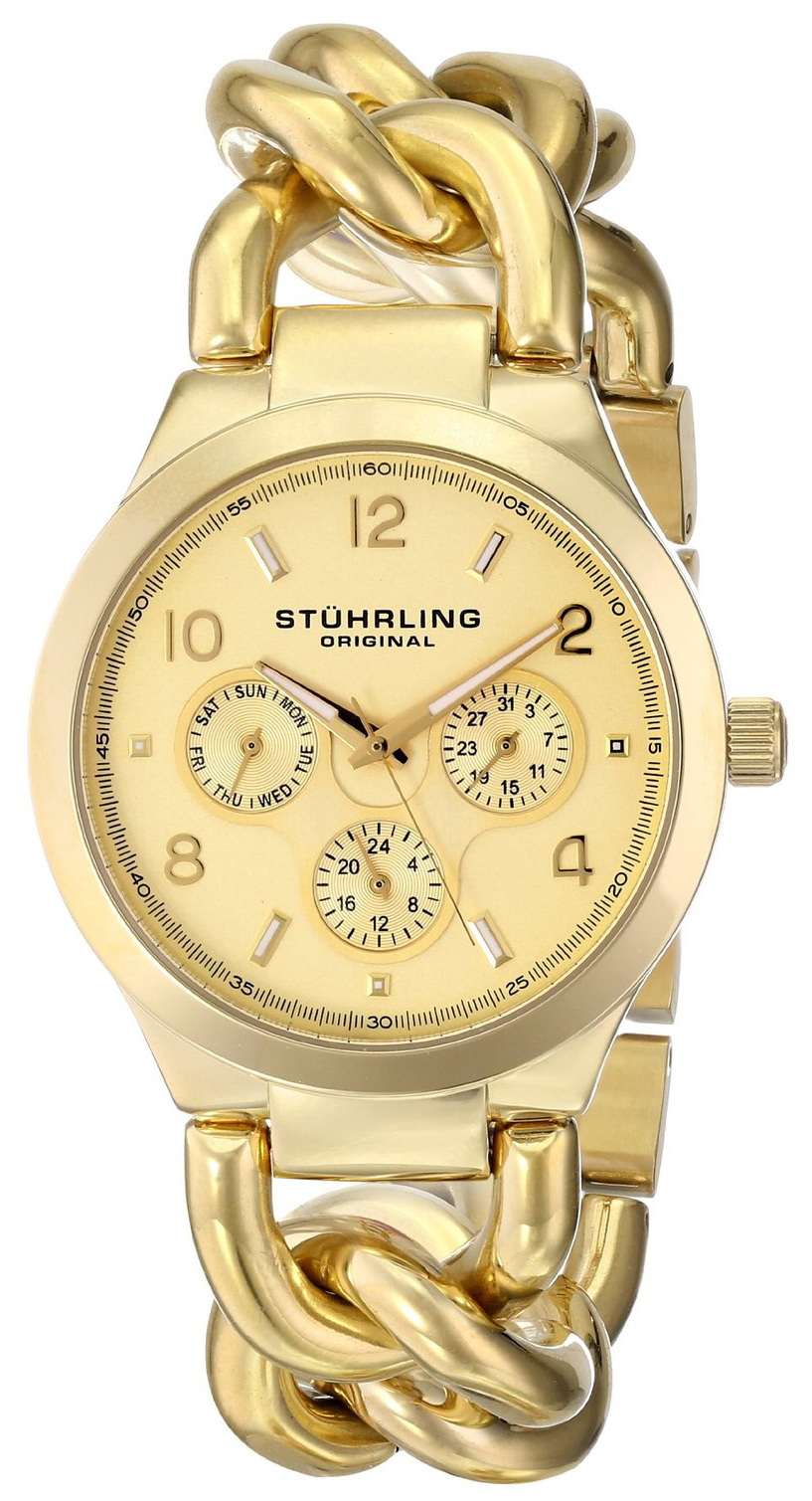 Stührling Original Damklocka 813.02 Guldtonad/Guldtonat stål Ø38 mm - Stührling Original