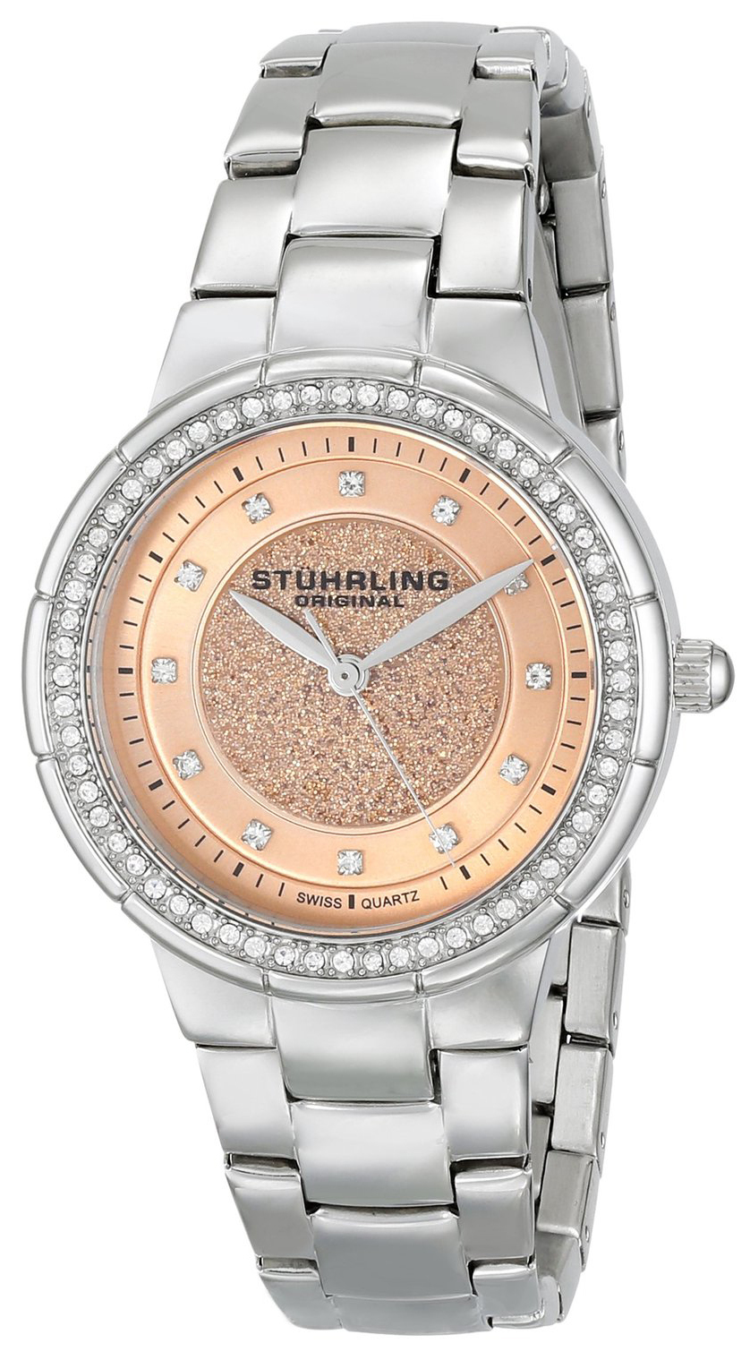 Stührling Original Damklocka 851.02 Rosa/Stål Ø34 mm - Stührling Original