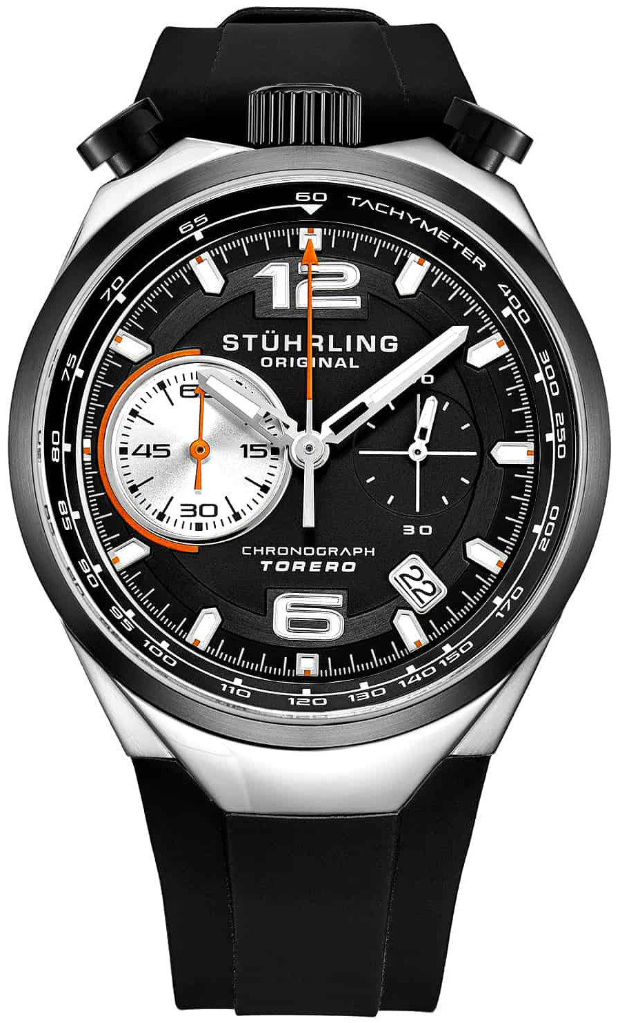 Stührling Original Herrklocka 894.02 Torero Svart/Gummi Ø42 mm - Stührling Original