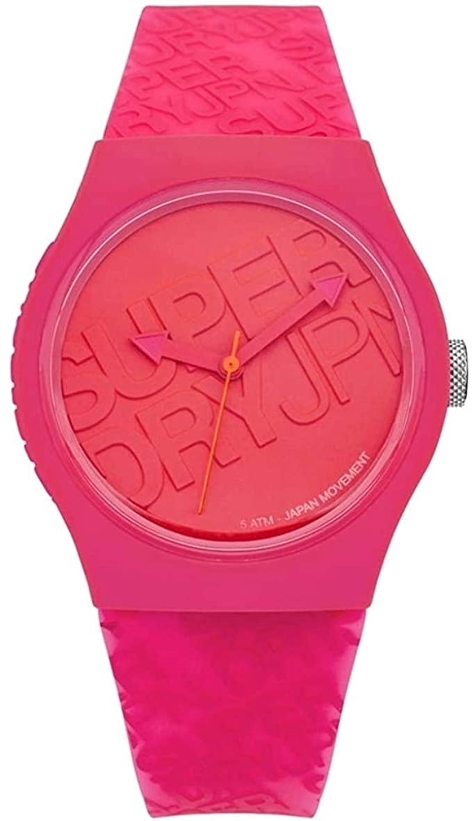 Superdry Damklocka SYL169P Classic Roséguldstonad/Gummi Ø38 mm