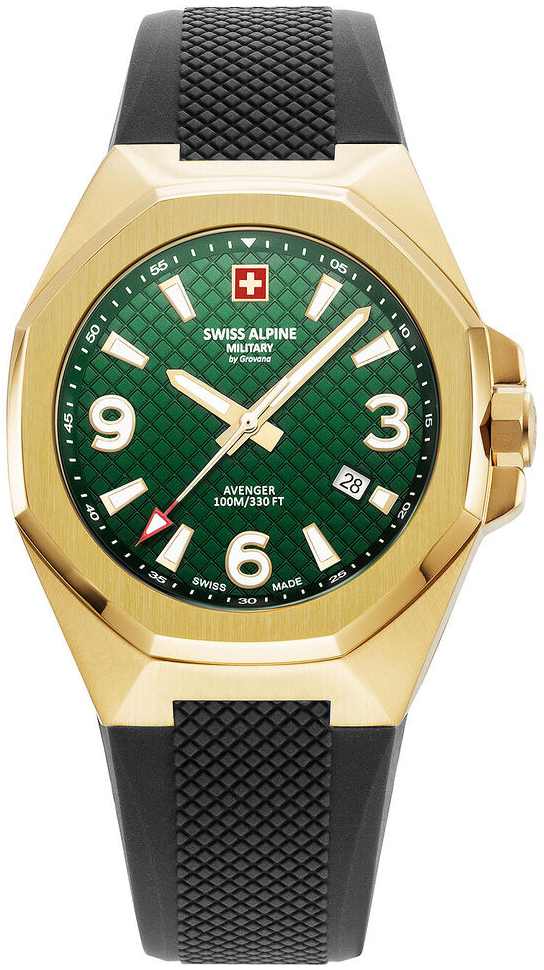 Swiss Alpine Military Herrklocka 7005.1814 Typhoon Grön/Gummi Ø42 mm - Swiss Alpine Military