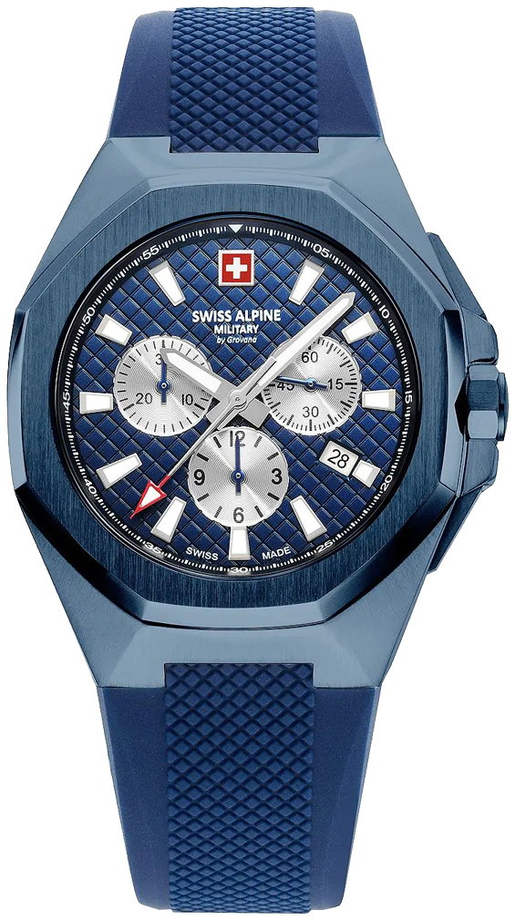 Swiss Alpine Military Herrklocka 7005.9895 Typhoon Blå/Gummi Ø42 mm - Swiss Alpine Military