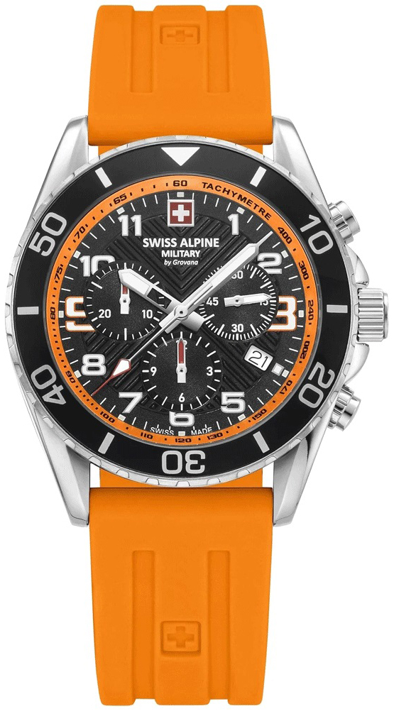 Swiss Alpine Military Herrklocka 7029.9839 Raptor Svart/Gummi Ø42 mm - Swiss Alpine Military