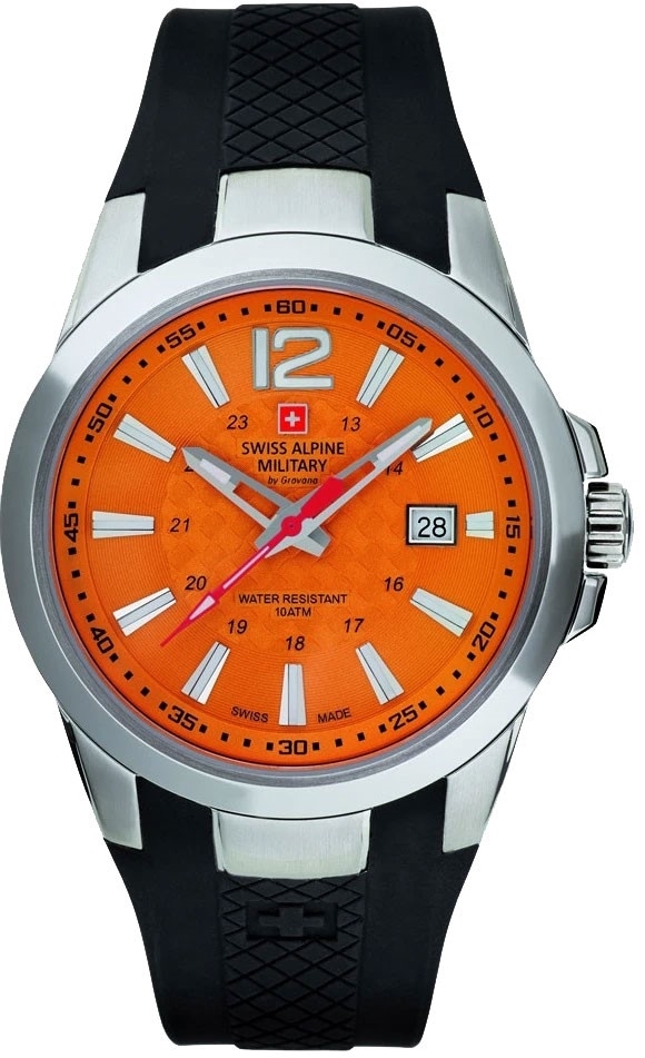 Swiss Alpine Military Herrklocka 7058.1839 Combat Air Orange/Gummi - Swiss Alpine Military