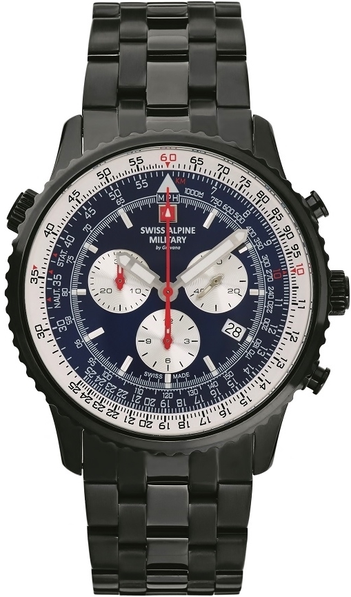 Swiss Alpine Military Herrklocka 7078.9175 Spirit Chrono Blå/Stål - Swiss Alpine Military