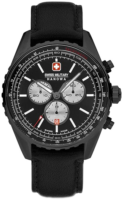 Swiss Military Hanowa Herrklocka SMWGC0000331 Condor Svart/L&auml;der