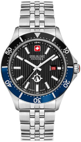 Swiss Military Hanowa Herrklocka SMWGH2100603 Flagship X Svart/Stål