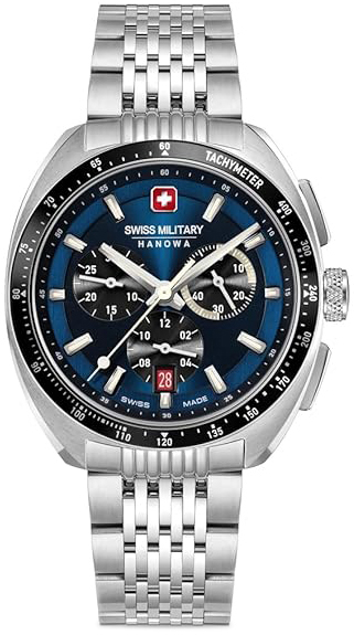 Swiss Military Hanowa Herrklocka SMWGI0003303 Hanowa Blå/Stål Ø41 - Swiss Military Hanowa