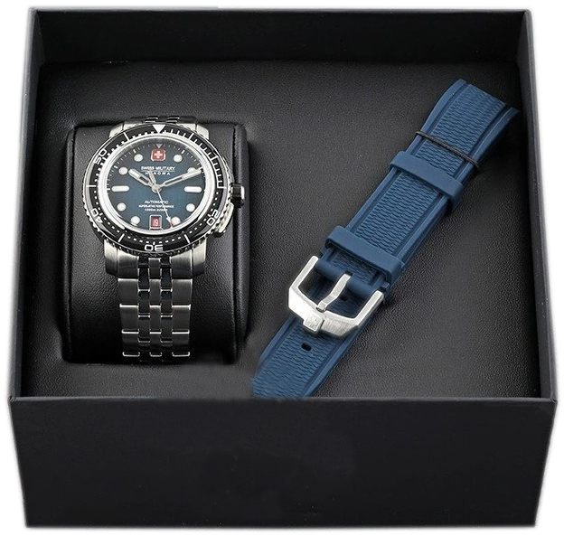 Swiss Military Hanowa Herrklocka SMWGL0002002-SET Hanowa Blå/Stål - Swiss Military Hanowa