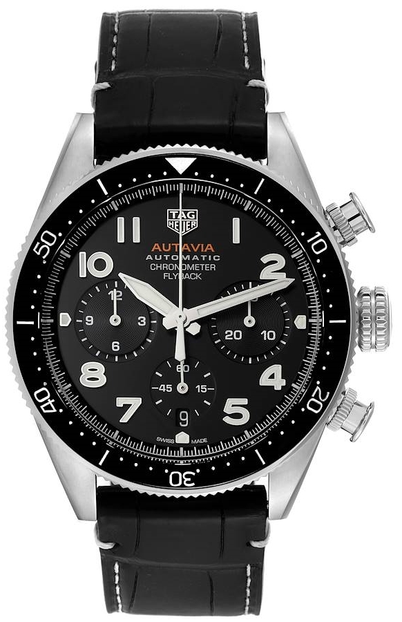 TAG Heuer Herrklocka CBE511A.FC8279 Autavia Svart/Läder Ø42 mm - TAG Heuer