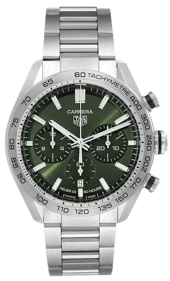 TAG Heuer Herrklocka CBN2A10.BA0643 Carrera Grön/Stål Ø44 mm