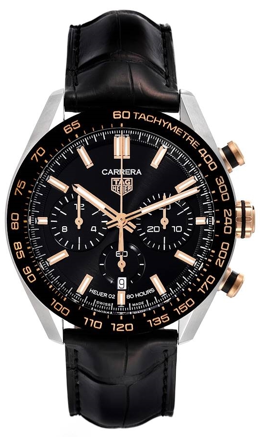 TAG Heuer Herrklocka CBN2A5A.FC6481 Carrera Svart/Läder Ø44 mm - TAG Heuer