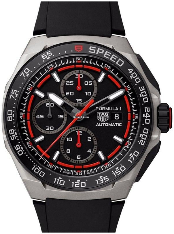 TAG Heuer Herrklocka CBZ2087.FT8107 Formula 1 Svart/Gummi &Oslash;44 mm