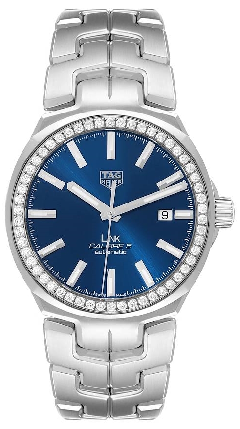 TAG Heuer Herrklocka WBC2113.BA0603 Link Blå/Stål Ø41 mm