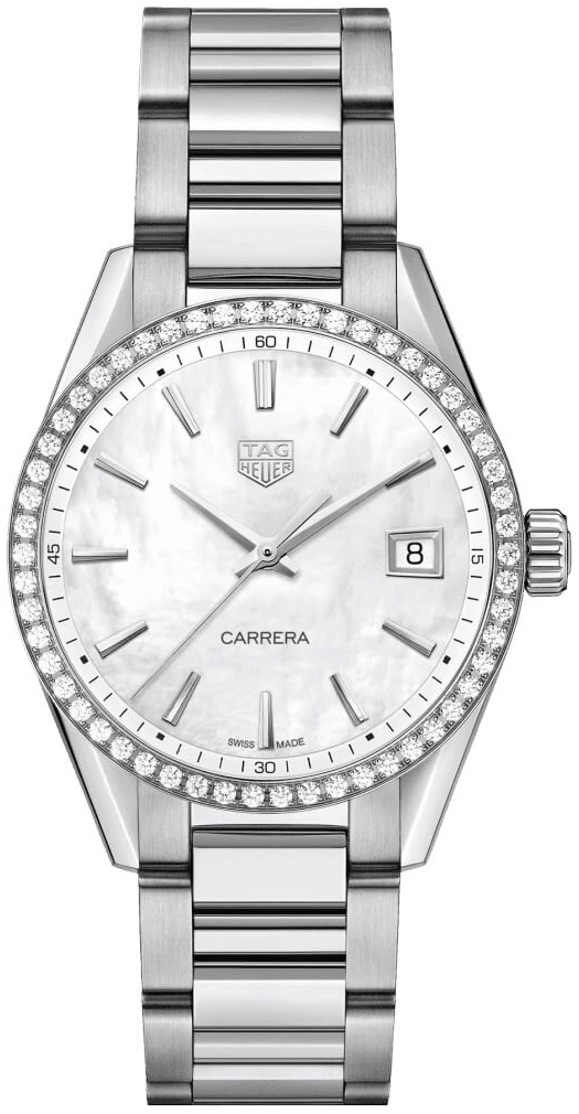 TAG Heuer Damklocka WBK1316.BA0652 Carrera Lady Vit/Stål Ø36 mm - TAG Heuer