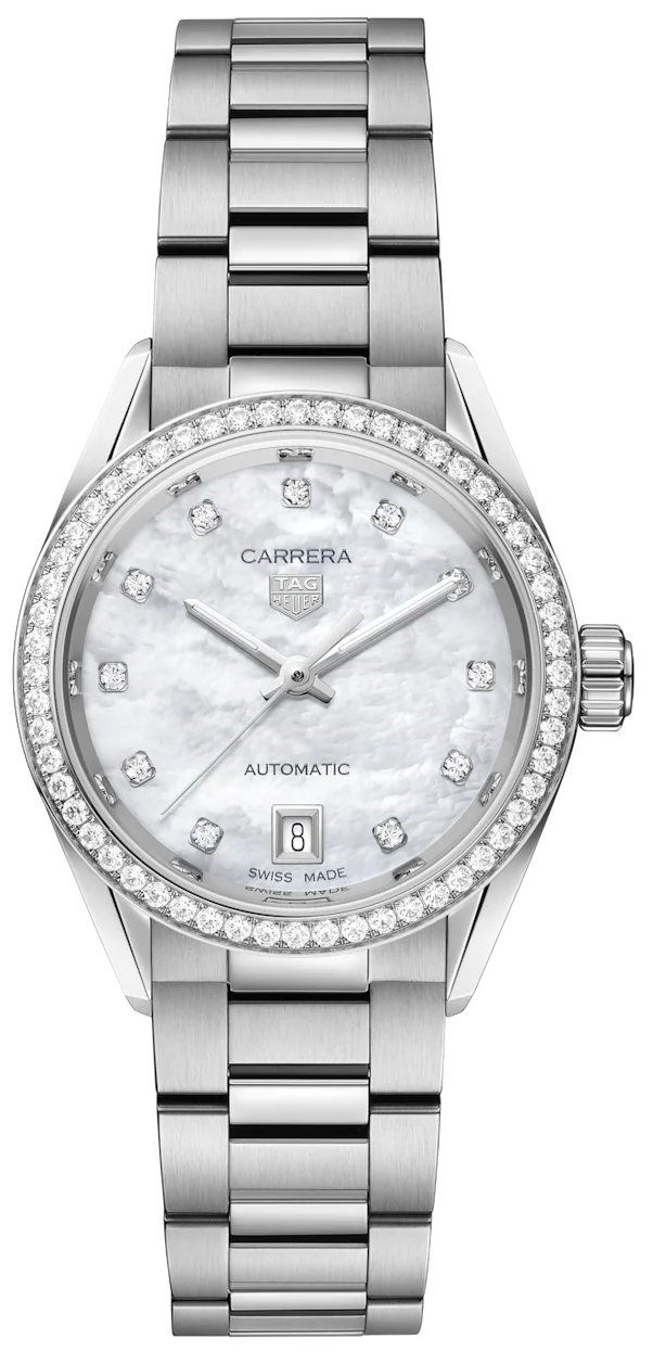 TAG Heuer Damklocka WBN2414.BA0621 Carrera Vit/Stål Ø29 mm - TAG Heuer