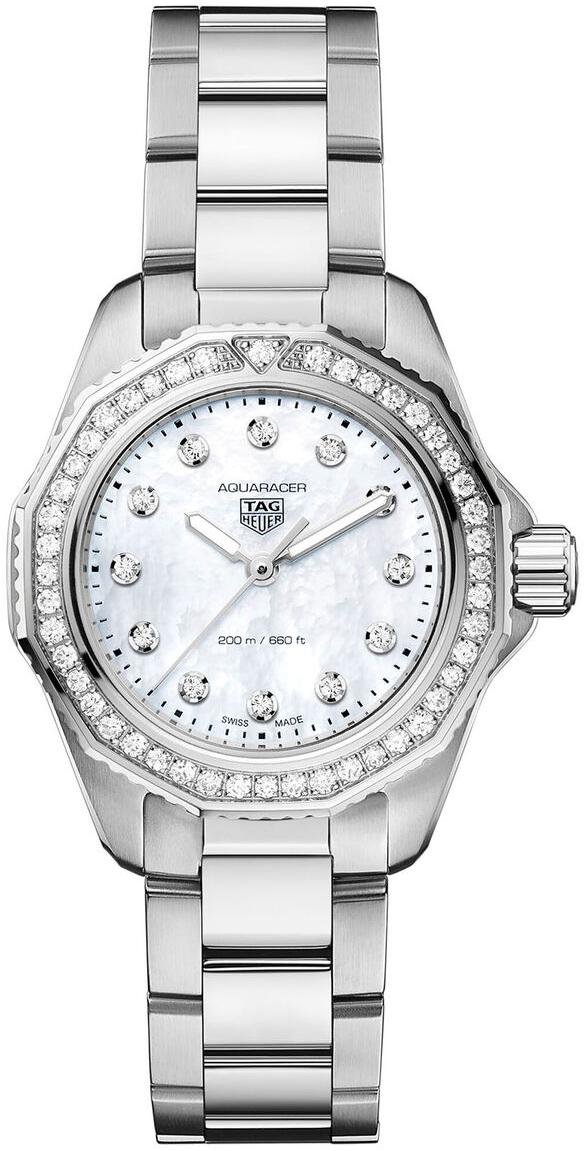 TAG Heuer Damklocka WBP1417.BA0622 Aquaracer Professional Vit/Stål - TAG Heuer