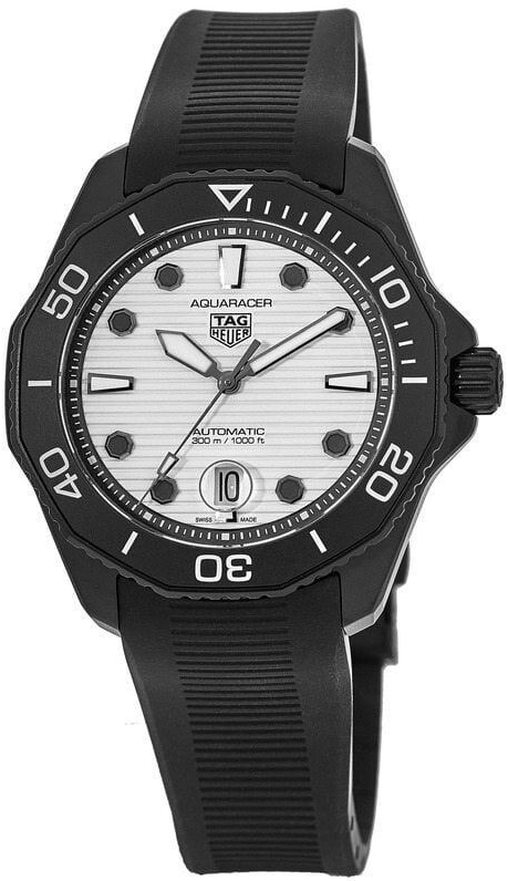 TAG Heuer Herrklocka WBP201D.FT6197 Aquaracer Vit/Gummi Ø43 mm - TAG Heuer