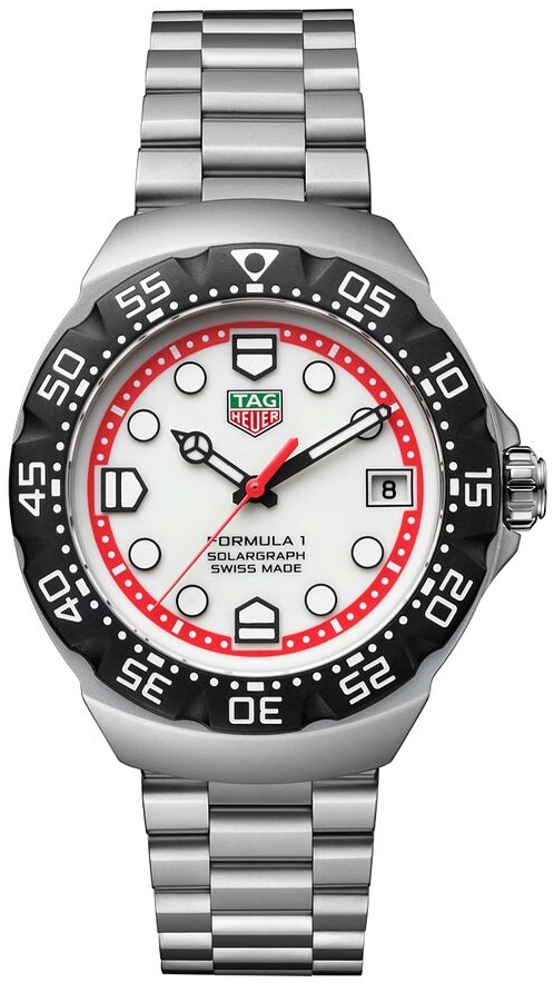TAG Heuer WBY1111.BA0042 Formula 1 Solargraph Vit/Stål Ø38 mm - TAG Heuer