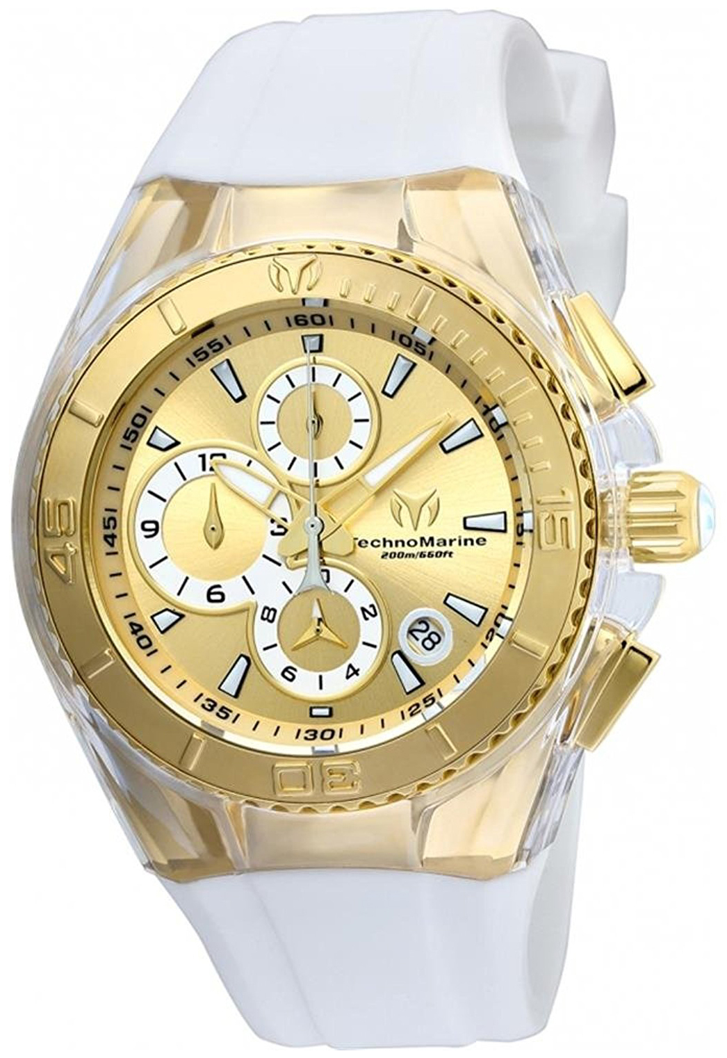 Technomarine Damklocka TM-115311 Guld/Gummi &Oslash;40 mm