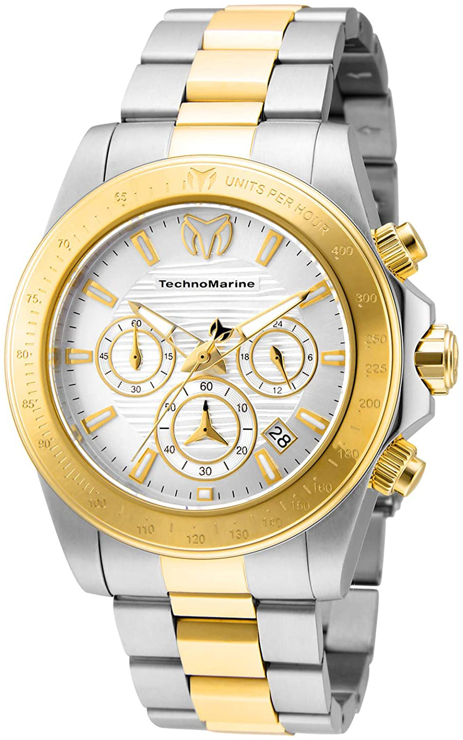 Technomarine Herrklocka TM-219002 Silverfärgad/Gulguldtonat stål