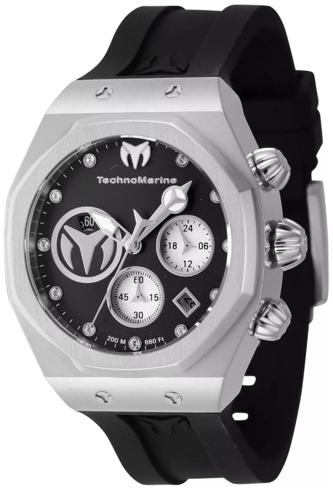 Technomarine Damklocka TM-523004 Reef Sun Gr&aring;/Gummi &Oslash;40 mm