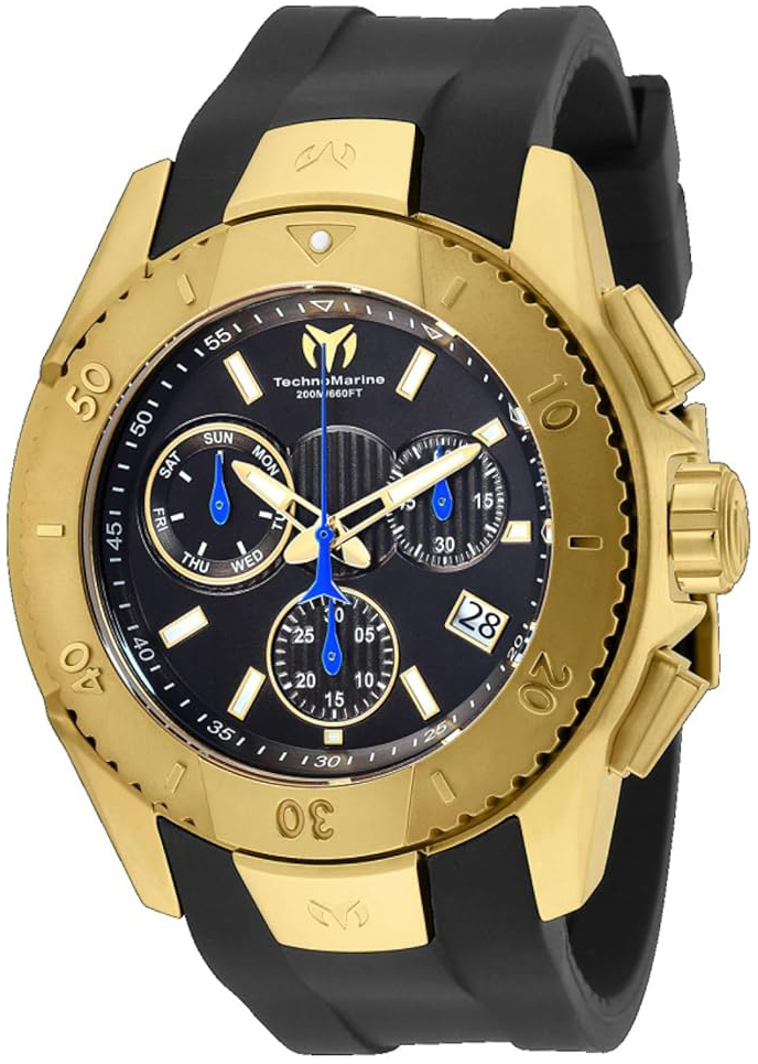 Technomarine Herrklocka TM-620003 Uf6 Svart/Gummi &Oslash;48 mm